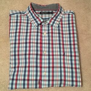 Men’s Nautica Button-Up Plaid Shirt